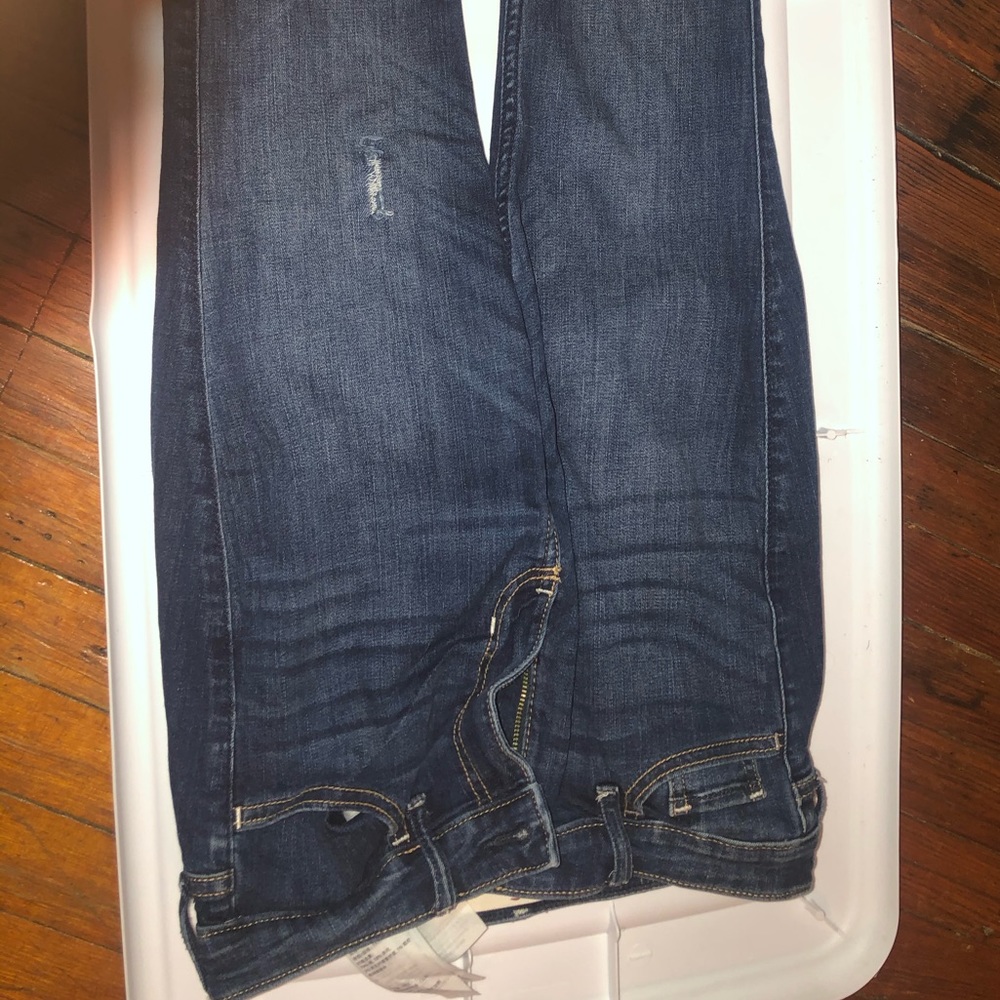 dark wash hollister skinny jeans
